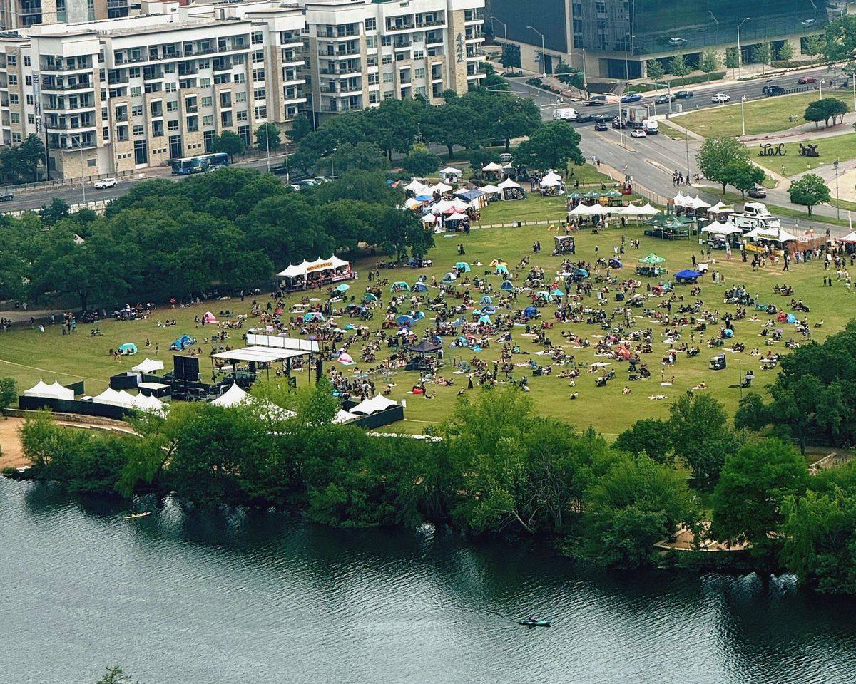 Downtown Austin - Reggae festival held at Auditorium Shores last weekend