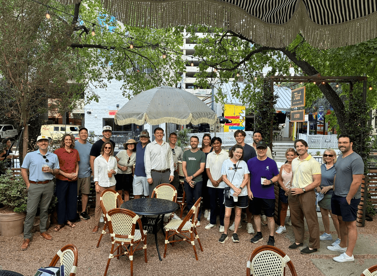 Downtown Austin - Pre-tour gathering at Fleet Coffee before our tour of The Confluence at Waterloo Greenway. Thanks for those who came out!