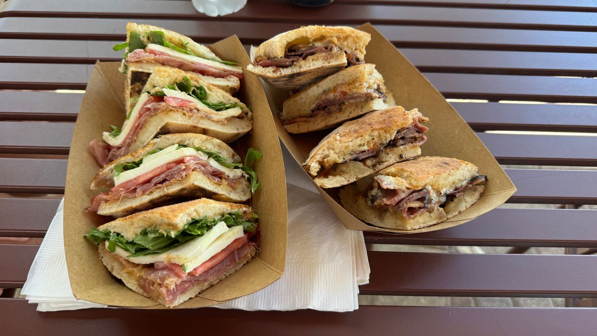 Downtown Austin - Lucky’s Puccias - Wood Fired Sandwiches food truck in the Seaholm area was fantastic!! I personally loved the hot pastrami