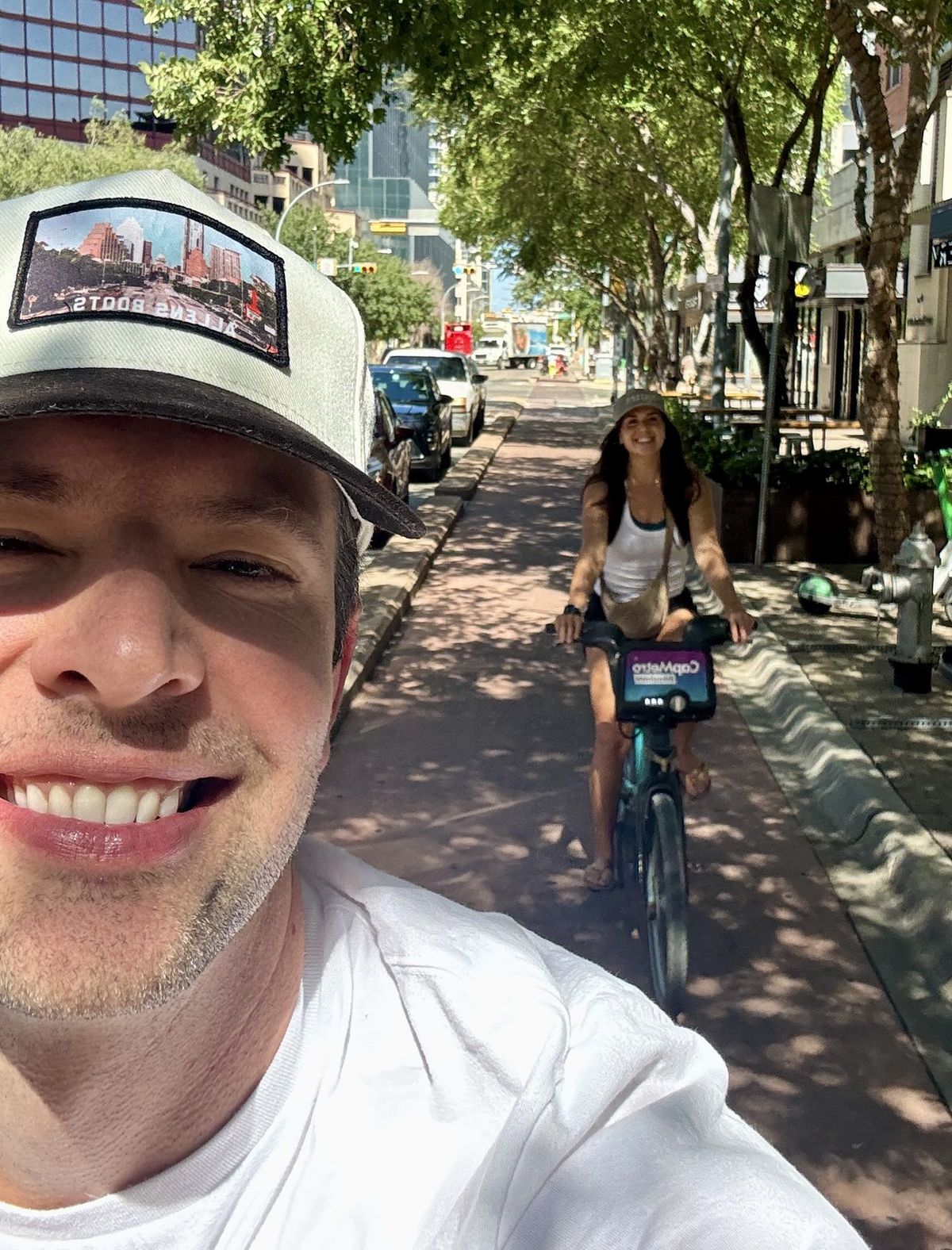 Downtown Austin - The city bikes are back up and running post battery facility fire. Take the 3rd St protected bike lane to get you easily across town!